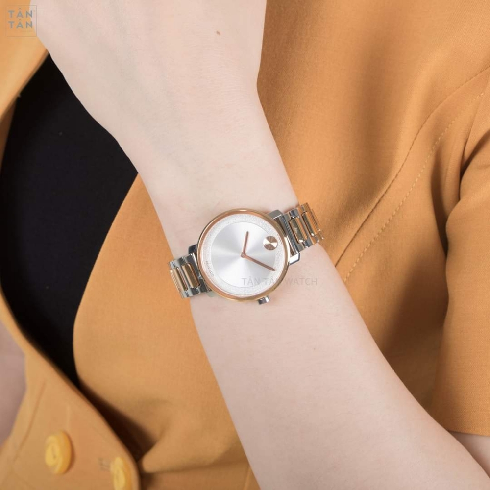 ***SOLD*** Movado Bold Silver Dial Two-Tone Ladies Watch 3600504 - Picture 11 of 11